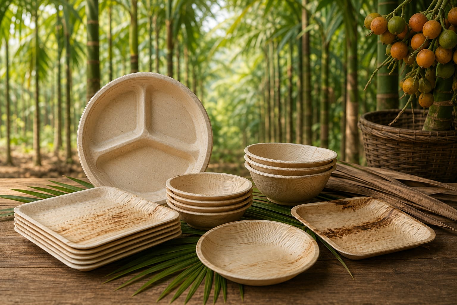 Home story of areca leaf