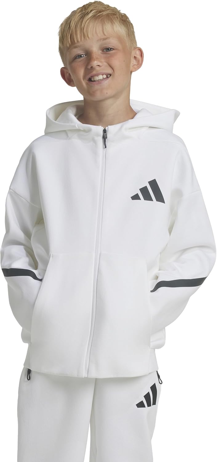 adidas kids' z.n.e. full zip hoodie adidas kids' z.n.e. full zip hoodie