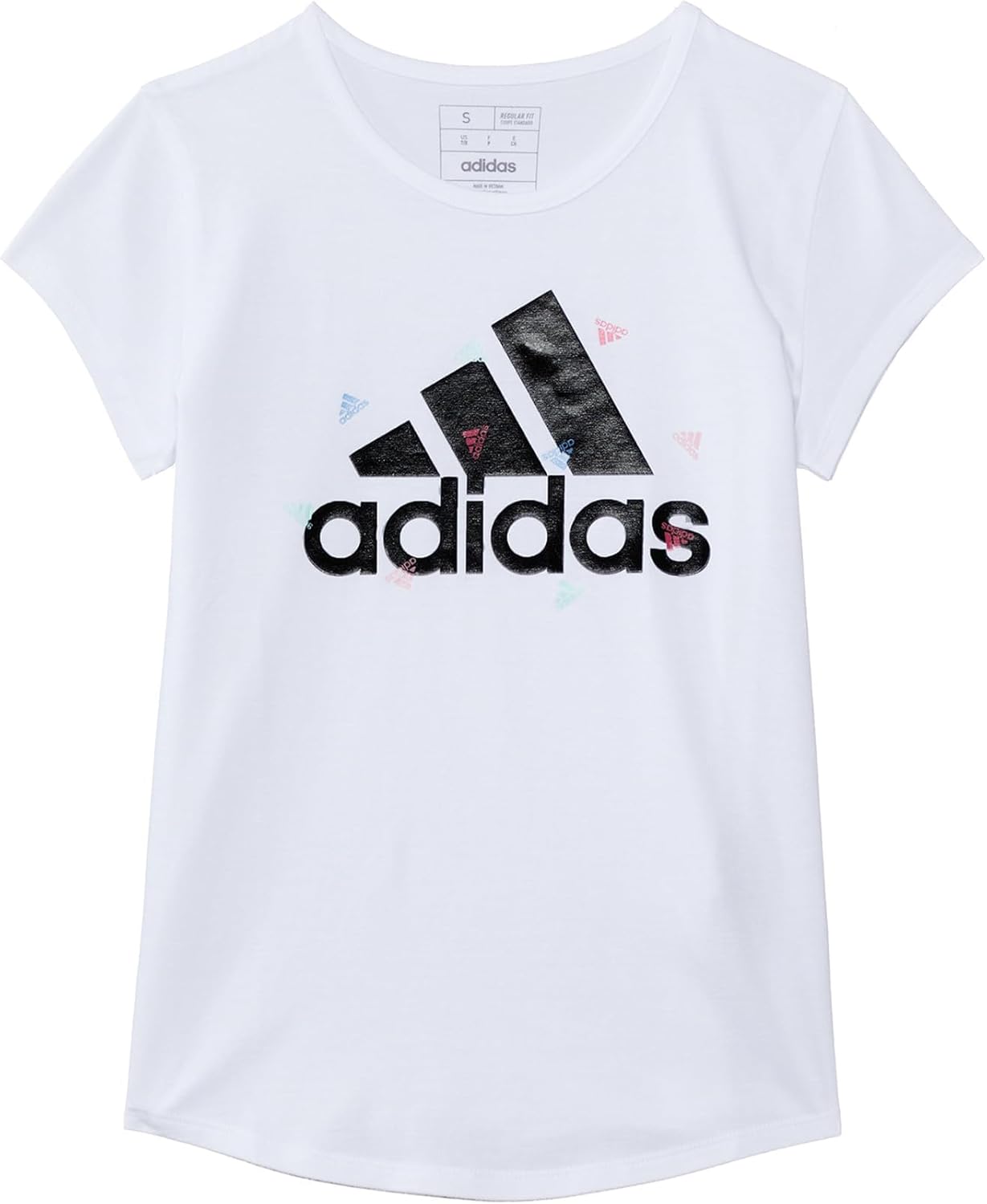 adidas girls' short sleeve cotton essential t shirt top adidas girls' short sleeve cotton essential t shirt top