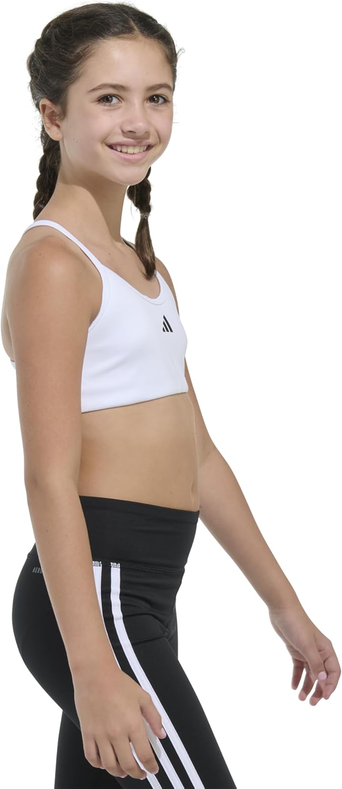 adidas girls' padded y back sports bra adidas girls' padded y back sports bra