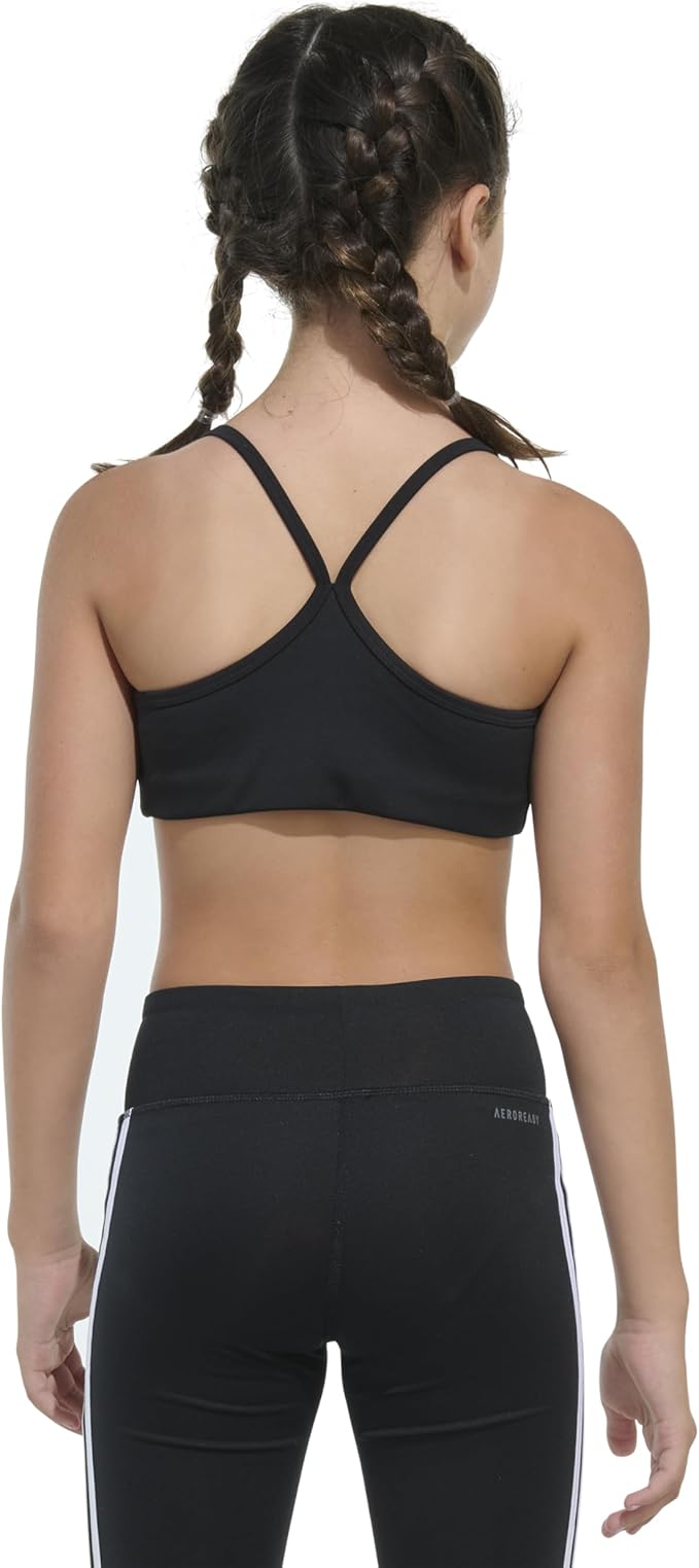 adidas girls' padded y back sports bra adidas girls' padded y back sports bra